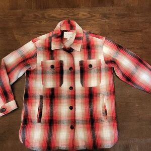 Lucky Brand 100% cotton flannel jacket shirt